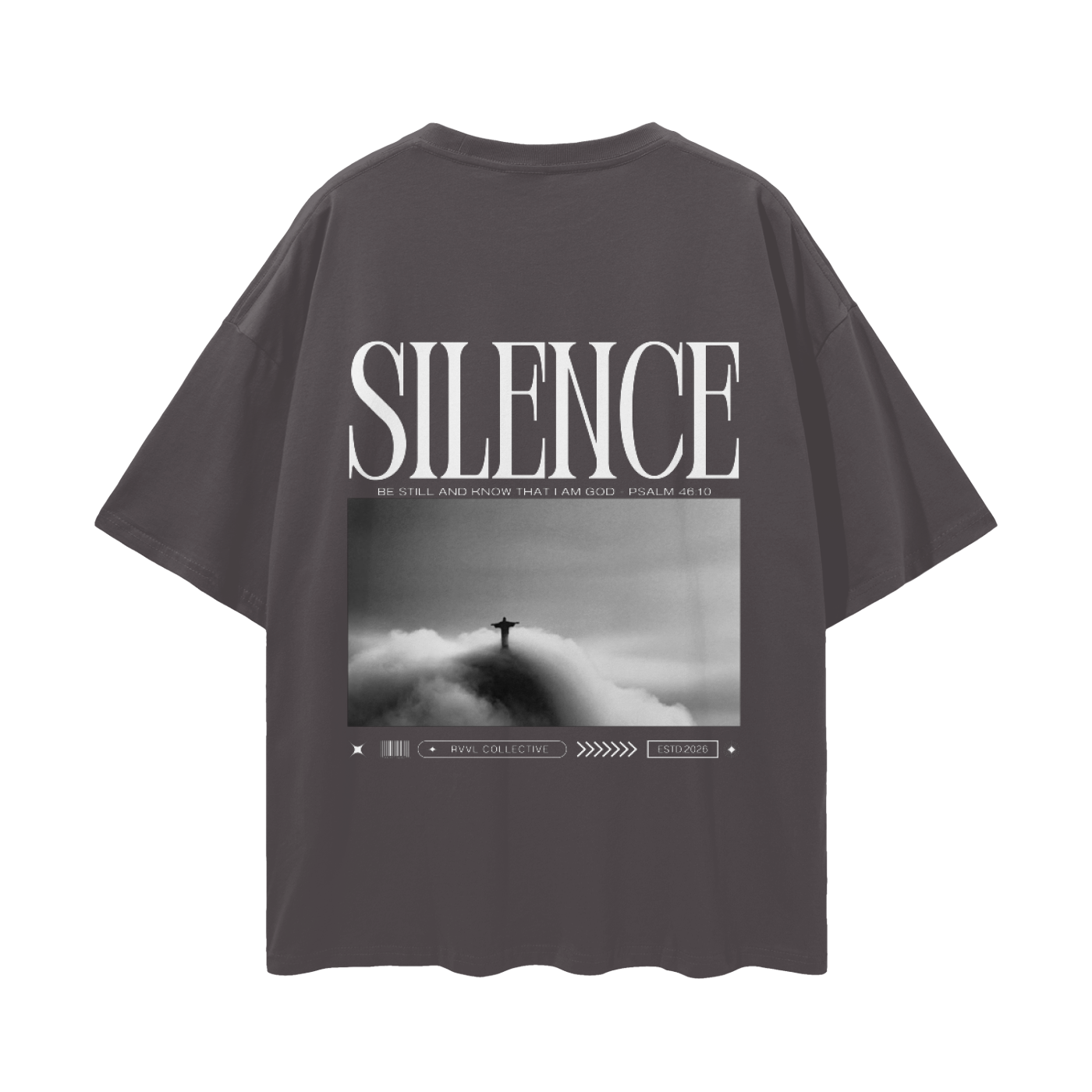 Silence,Tee,Dark,Streetwear,Casual